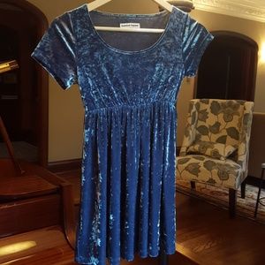 Blue velvet American Apparel top